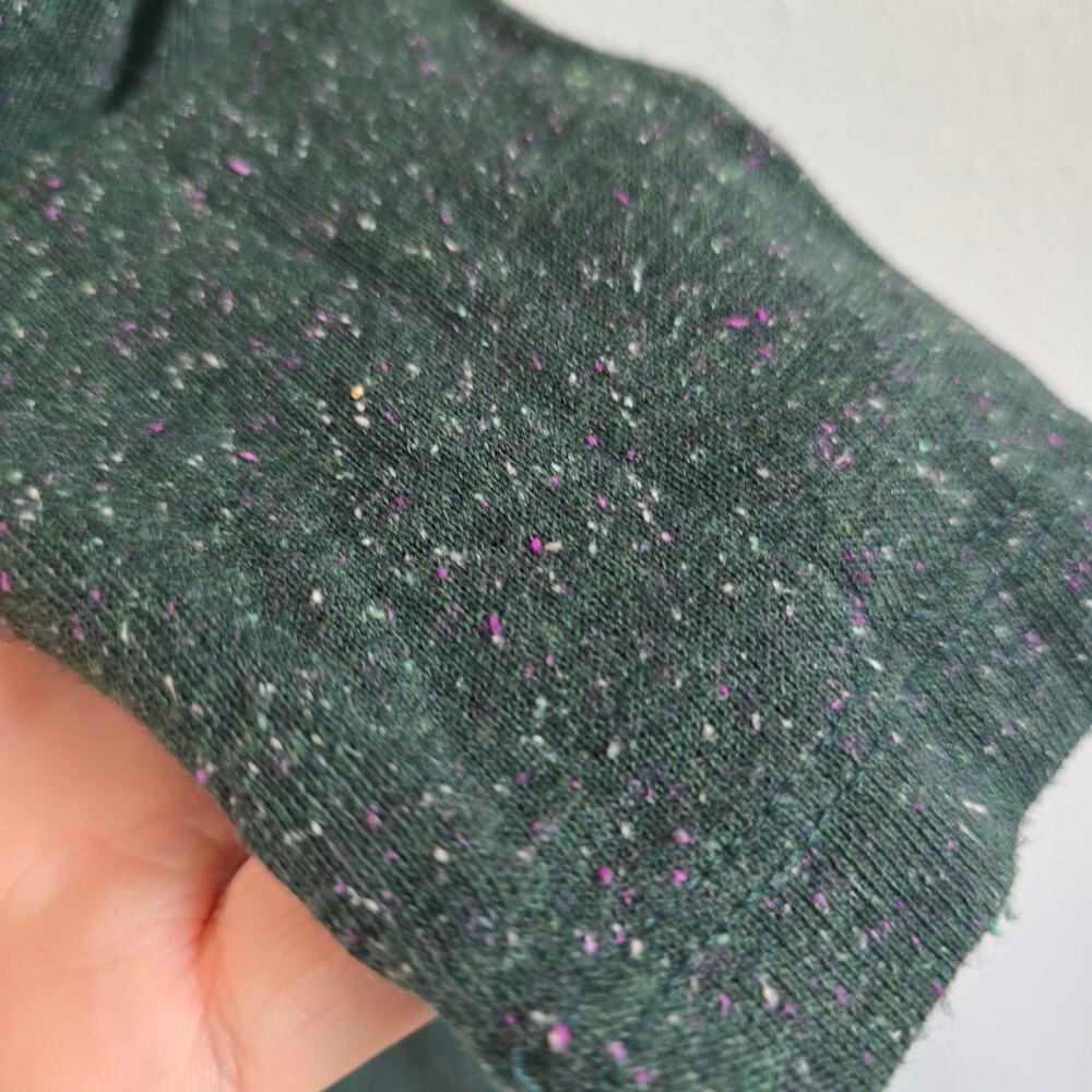 Eve Gravel Long Sleeve Faux Wrap Midi Dress Green Size S Silk Blend Minimalist - Picture 4 of 10